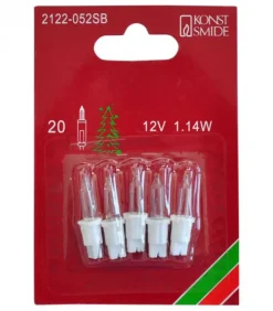 5 Ampoules De Rechange 12V, 1,14W Pour Guirlande De Noël 20 Lampes|Konstsmide, guirlandes lumineuses de Noël Best