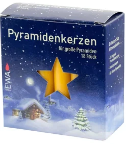 18 Bougies De Noël Pour Pyramide, Pyramidenkerzen 17 Mm|Ewa Kerzen, bougies de Noël et bougies de l'Avent Sale