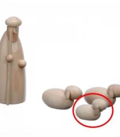 Agneau En Bois Pour Crèche De Noël, 1,5 Cm|Schalling, crèche moderne Sale