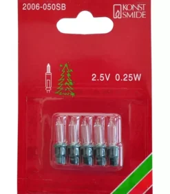 Ampoules De Rechange 2,5V - 0,25 W Pour Guirlande De Noël, Douille Verte|Konstsmide, guirlandes lumineuses de Noël Outlet