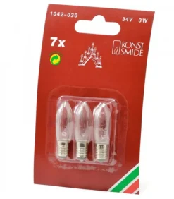 Ampoules 34V 3W Pour Chandelier 7 Lampes - Konstsmide 1042-030|Konstsmide, guirlandes lumineuses de Noël Outlet