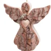 Ange De Noël A Suspendre Avec Un Coeur, 12 Cm|Waldfabrik, photophore en bois et étoile sapin de Noël Sale