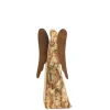 Ange De Noël En Bois Avec Ailes Metal, 9 Cm|Waldfabrik, photophore en bois et étoile sapin de Noël Sale