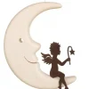 Ange Metal Assis Sur Une Lune, 12 Cm|Waldfabrik, photophore en bois et étoile sapin de Noël Outlet