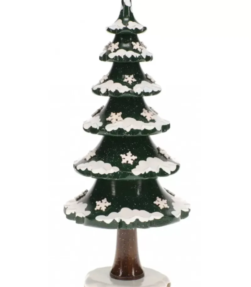 Arbre D'Hiver Avec Cristaux De Neige - Village De Noël Miniature|Hubrig, figurines pour enfant Online