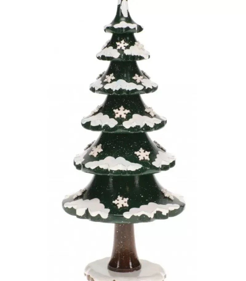 Arbre D'Hiver Avec Cristaux De Neige - Village De Noël Miniature|Hubrig, figurines pour enfant Online