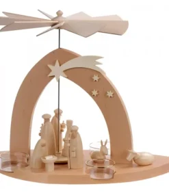 Arche Pyramide Moderne De Noël En Bois D'Aulne|Schalling, crèche moderne Online