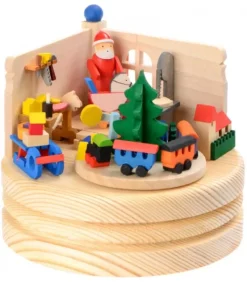 Boite A Musique Bois, Atelier Du Père Noël|Graupner, décoration de sapin de Noël, Déco Noël enfant Best