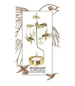 Bougeoir Carrousel Colibri En Metal Dore|Pluto Produkter, déco de Noël Scandinave New