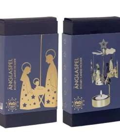 Bougeoir Carrousel Crèche Doree Nativite|Pluto Produkter, déco de Noël Scandinave Outlet