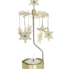 Bougeoir Carrousel Etoiles Dorees|Pluto Produkter, déco de Noël Scandinave Online