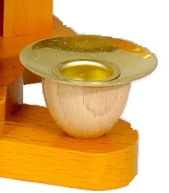 Bougeoir De Rechange En Laiton Pour Pyramide A Bougies 14 Mm|Richard Glasser, Pyramides de Noël allemandes Discount