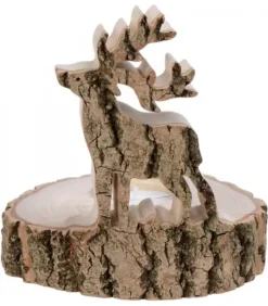 Bougeoir En Bois Brame Du Cerf, 13 Cm|Waldfabrik, photophore en bois et étoile sapin de Noël Outlet