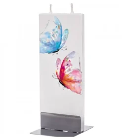Bougie Décorative Papillons Bleu Et Rouge|Flatyz, bougie décorative scandinave Online