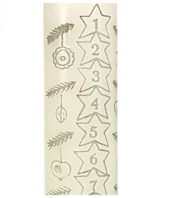 Bougie De L'Avent Graduee, 25 Cm|Ewa Kerzen, bougies de Noël et bougies de l'Avent Sale