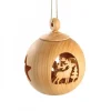Boule De Noël En Bois, Motif Cerf, 6 Cm|Waldfabrik, photophore en bois et étoile sapin de Noël Discount