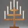 Chandelier 7 Branches En Bois De Chene Huile, 46 Cm|Konstsmide, guirlandes lumineuses de Noël Online
