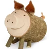 Cochon En Bois Assis, 5,5 Cm|Waldfabrik, photophore en bois et étoile sapin de Noël Discount