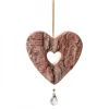 Coeur En Bois A Suspendre Avec Cristal Swarovski|Waldfabrik, photophore en bois et étoile sapin de Noël