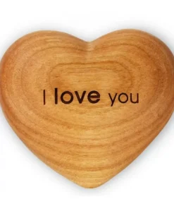 Coeur En Bois, I Love You, 6 Cm|Waldfabrik, photophore en bois et étoile sapin de Noël Sale