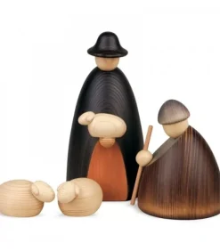 Crèche De Noël Complete Avec 12 Personnages 17 Cm|Köhler, Père Noël en bois New