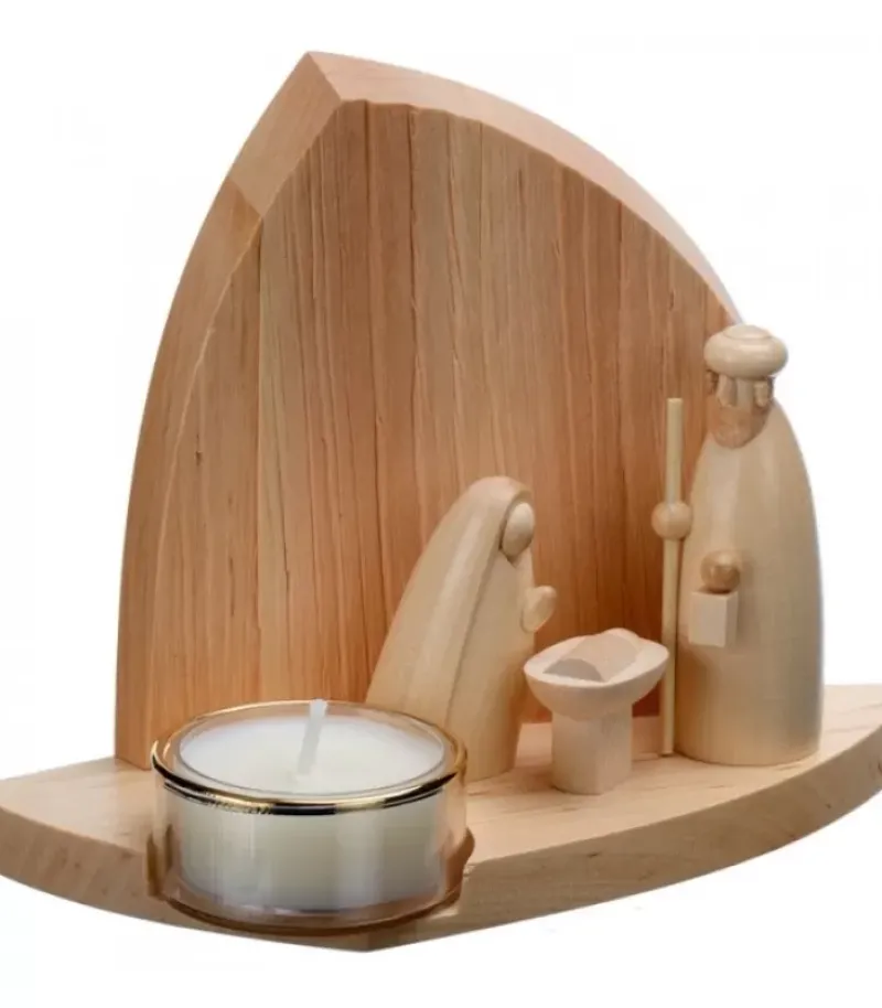 Crèche De Noël Moderne Avec Bougeoir|Schalling, crèche moderne Discount