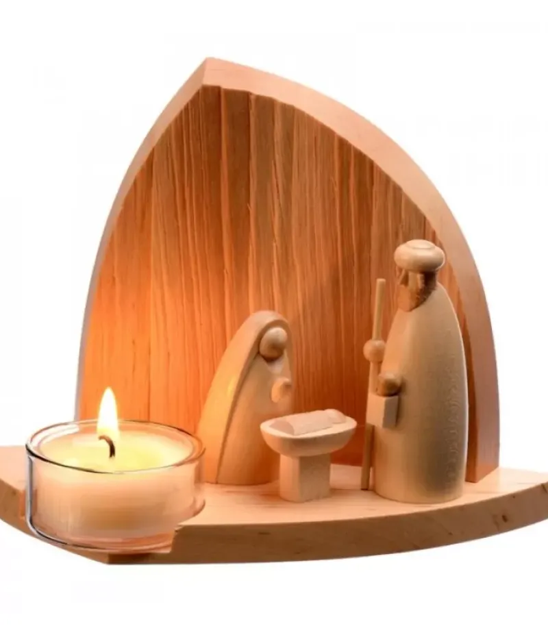 Crèche De Noël Moderne Avec Bougeoir|Schalling, crèche moderne Discount