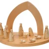 Crèche De Noël Vide A Fabriquer En Bois, 20 Cm|Schalling, crèche moderne New
