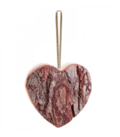 Déco De Noël, Coeur En Bois A Suspendre A Ruban Dore, 9 Cm|Waldfabrik, photophore en bois et étoile sapin de Noël Discount