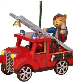 Déco Sapin Vintage, Ourson Sur Voiture De Pompier|Hubrig, figurines pour enfant Best
