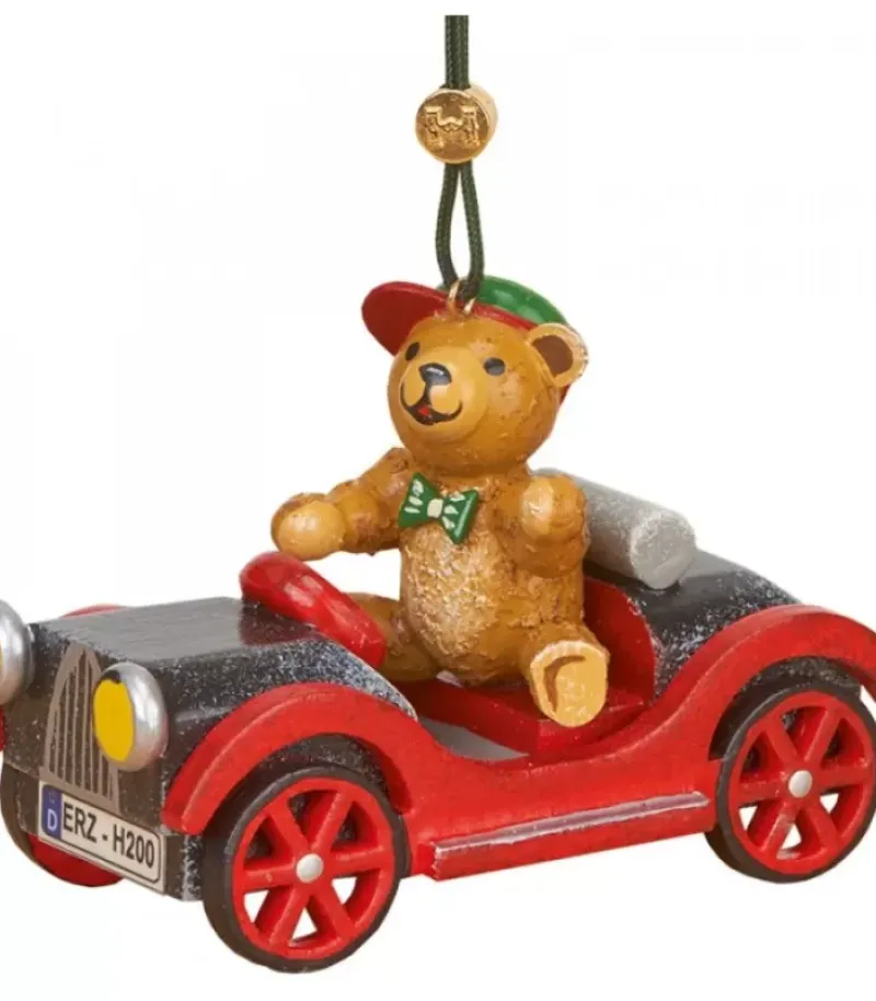 Déco Sapin Vintage, Ourson Et Auto|Hubrig, figurines pour enfant Outlet