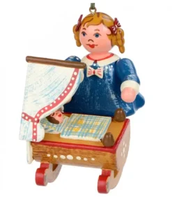 Décoration Sapin De Noël Vintage, Fillette Et Poupee|Hubrig, figurines pour enfant Best