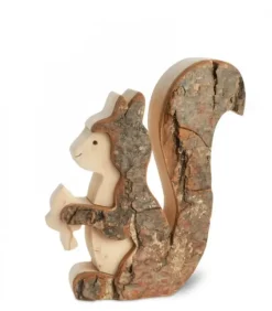 Ecureuil En Bois 10 Cm|Waldfabrik, photophore en bois et étoile sapin de Noël Hot