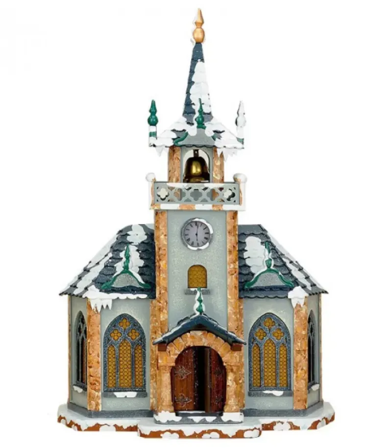 Eglise Eclairee Pour Village De Noël Miniature Winterkinder|Hubrig, figurines pour enfant Clearance