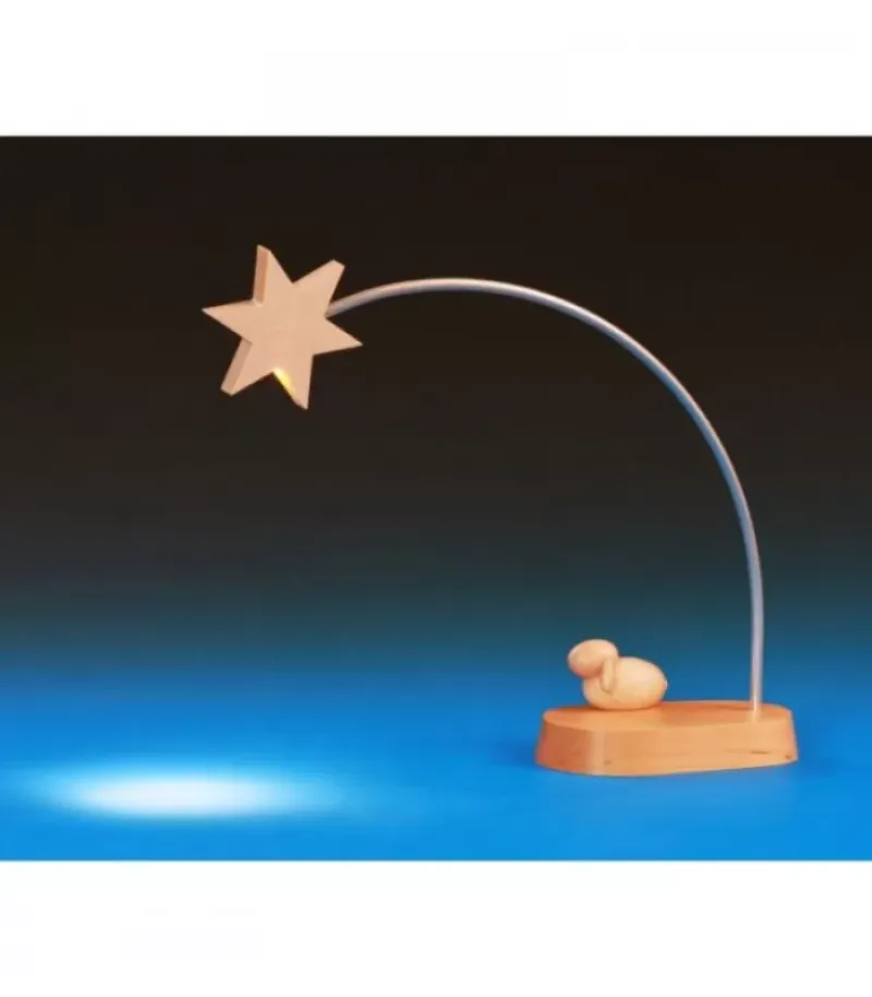 Etoile De Noël Electrique A Led Sur Socle, 21 Cm|Schalling, crèche moderne Discount
