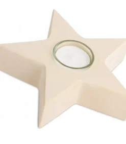 Etoile En Bois Bougeoir, 15 Cm|Waldfabrik, photophore en bois et étoile sapin de Noël Discount