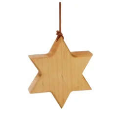 Etoile En Bois D'Aulne A Suspendre 7,5 Cm|Waldfabrik, photophore en bois et étoile sapin de Noël Sale