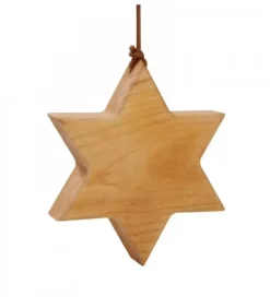 Etoile En Bois D'Aulne A Suspendre 9 Cm|Waldfabrik, photophore en bois et étoile sapin de Noël Hot