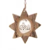Etoile En Bois, Motif Cisele Crèche Et Etoile, 10 Cm|Waldfabrik, photophore en bois et étoile sapin de Noël Outlet