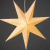 Etoile Lumineuse En Papier A Suspendre, 7 Branches, Blanche, 60 Cm|Konstsmide, guirlandes lumineuses de Noël Clearance