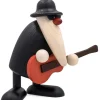 Figurine Musicien Jazz, Guitariste Avec Guitare Rouge|Köhler, Père Noël en bois Clearance
