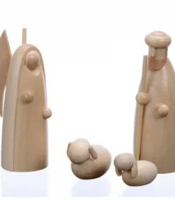 Figurine Pour Crèche De Noël, L'Ange Et Le Berger, 6 Cm|Schalling, crèche moderne Discount