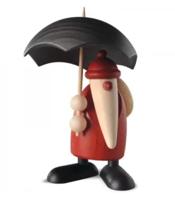 Figurine Père Noël Sous Parapluie|Köhler, Père Noël en bois Outlet
