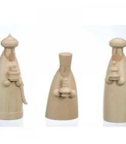 Figurines Bois Pour Crèche De Noël, Les Trois Rois Mages, 12 Cm|Schalling, crèche moderne