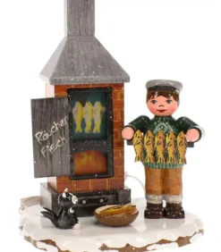 Fumoir A Poisson - Electrique - Village De Noël Miniature|Hubrig, figurines pour enfant Clearance