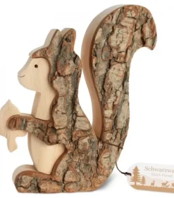 Grand Ecureuil En Bois 15 Cm|Waldfabrik, photophore en bois et étoile sapin de Noël New