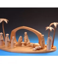Grand Plateau En Bois Pour Fabriquer Une Crèche De Noël|Schalling, crèche moderne Discount