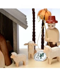Grande Crèche De Noël En Bois Avec Personnages|Richard Glasser, Pyramides de Noël allemandes Sale
