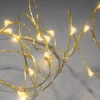 Guirlande Led A Pile, 20 Diodes Ambrees, Fil Laiton|Konstsmide, guirlandes lumineuses de Noël