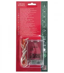 Guirlande Led A Pile, 20 Diodes Ambrees, Fil Laiton|Konstsmide, guirlandes lumineuses de Noël